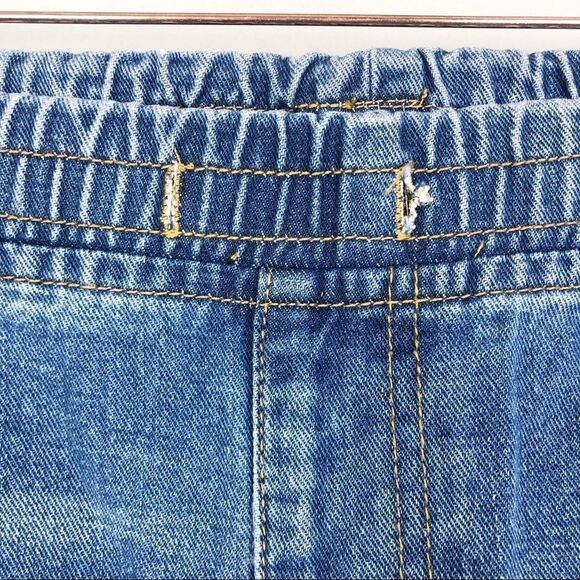 FOREVER 21 | Distressed Pull On Jogger Style Denim Jeans Women’s Size Large - Picture 5 of 9